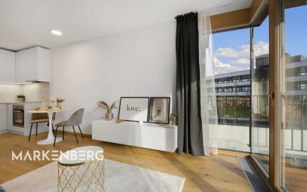 MARKENBERG - Zariadený 2i byt s predzáhradkou, pivnicou a parkingom pre elektromobil