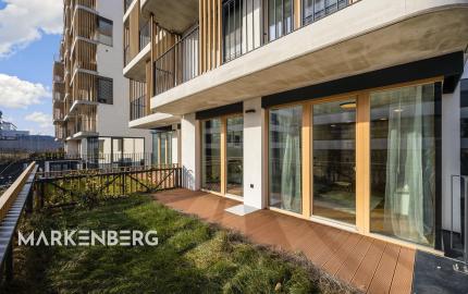 MARKENBERG - Zariadený 2i byt s predzáhradkou, pivnicou a parkingom pre elektromobil