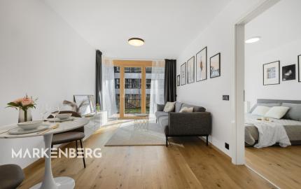 MARKENBERG - Zariadený 2i byt s predzáhradkou, pivnicou a parkingom pre elektromobil