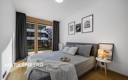 MARKENBERG - Zariadený 2i byt s predzáhradkou, pivnicou a parkingom pre elektromobil