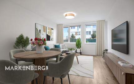 MARKENBERG - na prenájom 2i byt s predzáhradkou, šatníkom a parkovacím miestom