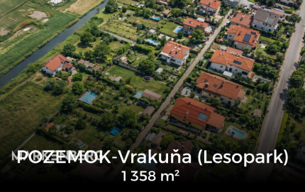 NOVÁ CENA: Slnečný pozemok pre výstavbu 2-3 RD prípadne 6 mezonetových bytov pri Lesoparku / skvelá investičná príležitosť