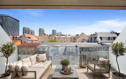 Exkluzívny 3-izbový penthouse s terasou a výhľadom na downtown - Dunajská ul.