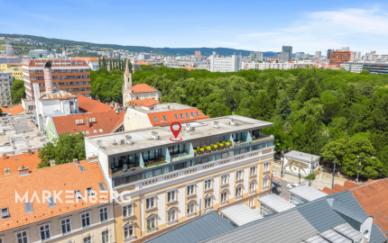 Exkluzívny 3-izbový penthouse s terasou a výhľadom na downtown - Dunajská ul.