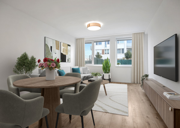 MARKENBERG - na prenájom 2i byt s predzáhradkou, šatníkom a parkovacím miestom