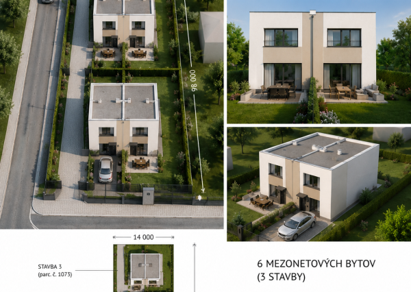 Slnečný pozemok pre výstavbu 2-3 RD prípadne 6 mezonetových bytov pri Lesoparku / skvelá investičná príležitosť